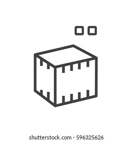 square 3D print icon