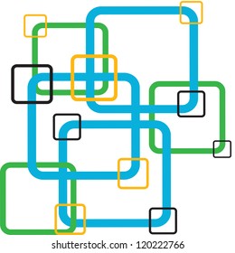 Square abstract background