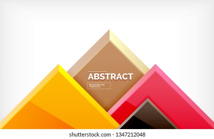 Fondo abstracto cuadrado, diseño geométrico brillante. Diseño de póster vectorial