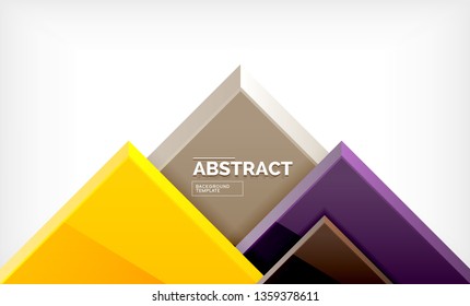 Square abstract background, glossy geometric design. Vector poster design