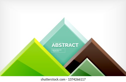 Square abstract background, glossy geometric design. Vector poster design