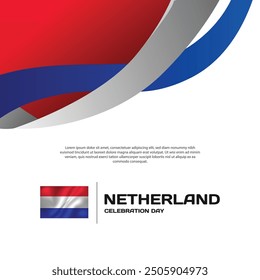 Square abstract banner netherland template design