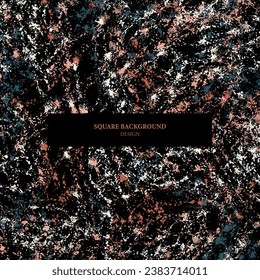 Square Abstract Colored Background. Colorfull abstract backround with splashes. Geometric Pattern for Design, Wallpaper, Fashion Print, Trendy Decor, Home Textile, Retro Decor. Vector.	