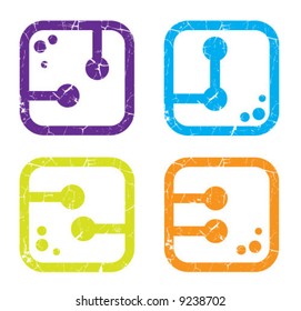 Square Abstract electrodes Elements