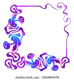 Square abstract frame with place for text.