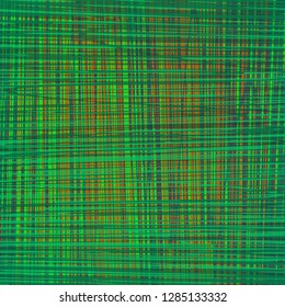 Square abstract green background: yarn, fabric, textile