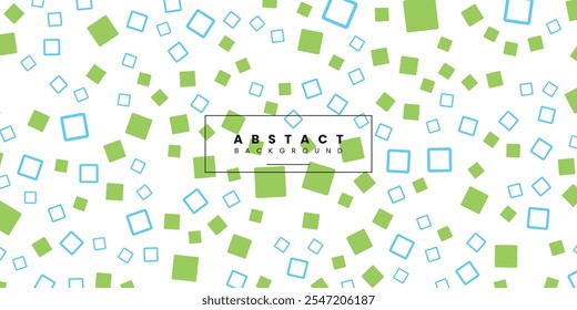 Square abstract landscape background design. Vector illustration