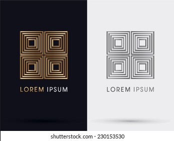 Square Abstract Logo,Vector