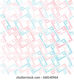 Square abstract pattern. Rhombus background.