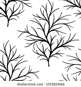 square abstract trees. seamless vector design