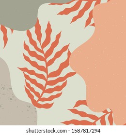 square abstract tropical design background pattern