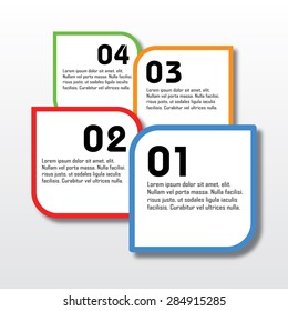 Square abstract vector background