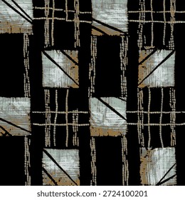 Vector abstracto cuadrado con hermoso adorno geométrico adecuado para la tela y el hogar Decore