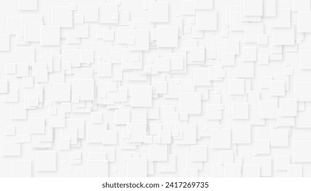 Quadratischer abstrakter weißer Hintergrund. Moderner, minimalistischer, geometrischer Hintergrund