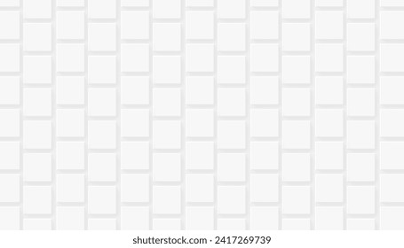 Square abstract white background. Modern minimalist square geometric background