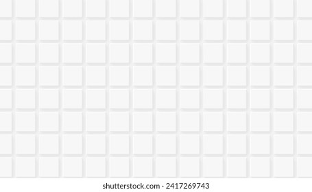 Square abstract white background. Modern minimalist square geometric background