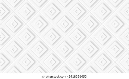 Quadratischer abstrakter weißer Hintergrund. Moderner, minimalistischer, geometrischer Hintergrund