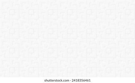 Quadratischer abstrakter weißer Hintergrund. Moderner, minimalistischer, geometrischer Hintergrund