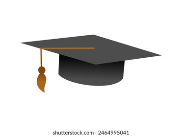 Vector de ilustración de diseño de gorra académica cuadrada, formato eps , adecuado para sus necesidades de diseño, logotipo, ilustración, animación, etc.