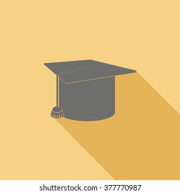 square academic cap illustration