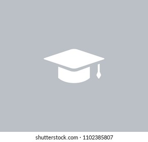 Square academic hat with a brush