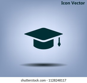 Square academic hat with a brush