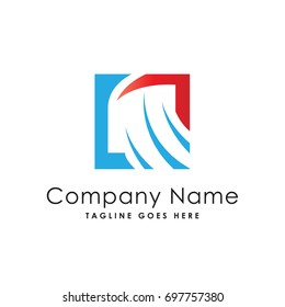 square accounting logo template