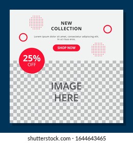 square adsvertaisment promotion sale.banner ads modern vector design. memphis style vector design in square ads banner