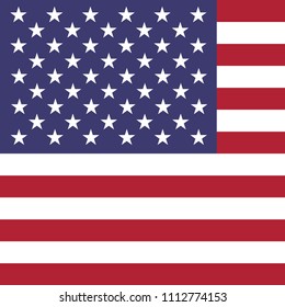 SQUARE AMERICA FLAG