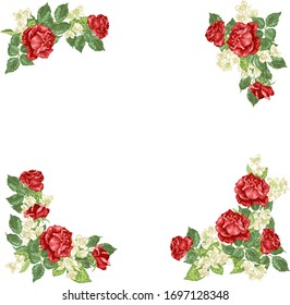 Square angle coener frame decor elements, that can be used separately and together 