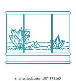 square aquarium without fish icon