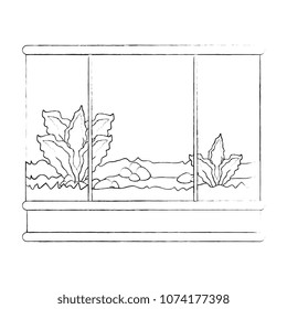 square aquarium without fish icon