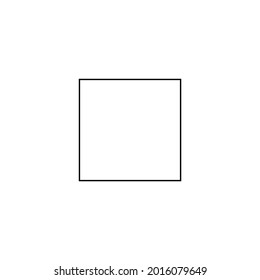 Square area on a white background