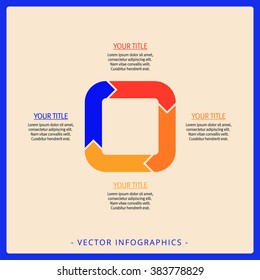 Square Arrow Diagram Template