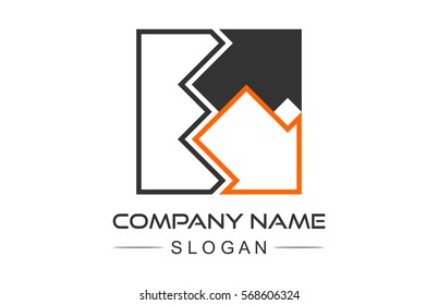 square arrow up and down icon logo concept