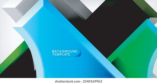 Square, arrow shapes with round elements Vector Illustration For Wallpaper, Banner, Background, Card, Book Illustration, landing page