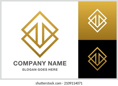 Square Arrow Space Business Company Vector Logo Design
