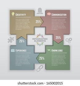Square Arrows Infographic 