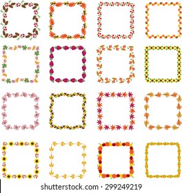 square autumn frames
