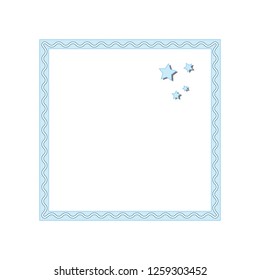 Square Baby Blue Frame Stock Vector (Royalty Free) 1259303452 ...