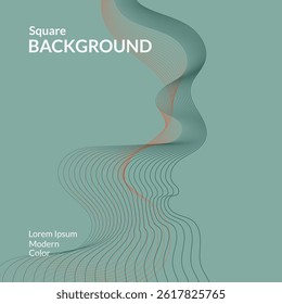 SQUARE BACKGROUND 23 WITH ABSTRACT VECTOR ILLUSTRATION