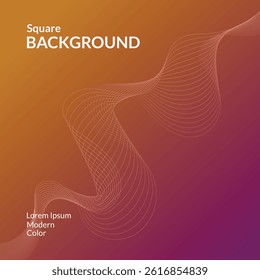 SQUARE BACKGROUND 4 WITH VECTOR ILLUSTRATION OF FUTURISTIC ARTWORK