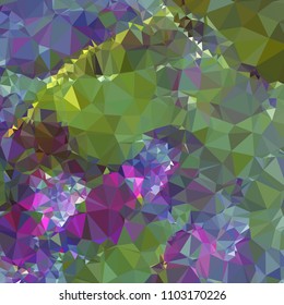 Square background with abstract mosaic pattern. Copy space. Vector clip art.