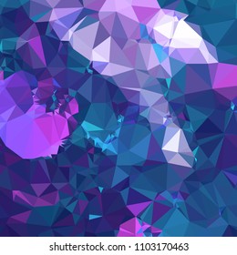 Square background with abstract mosaic pattern. Copy space. Vector clip art.