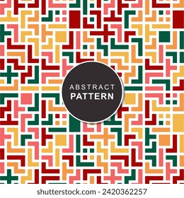 Square background abstract pattern colorful geometric shapes
