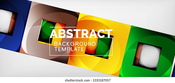 Square background, abstract squares on grey, business or techno template. Vector illustration - Shutterstock ID 1333187057