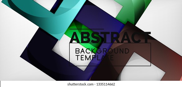 Fondo cuadrado, cuadrados abstractos sobre plantilla gris, empresarial o tecno. Ilustración del vector