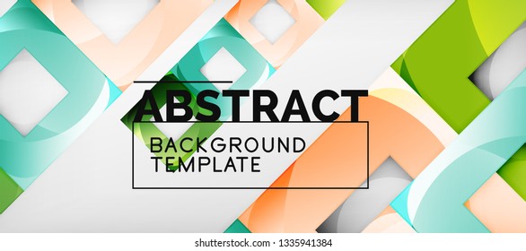 Square background, abstract squares on grey, business or techno template. Vector illustration