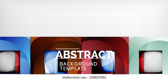 Fondo cuadrado, cuadrados abstractos sobre plantilla gris, empresarial o tecno. Ilustración del vector