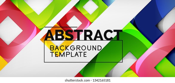 Square background, abstract squares on grey, business or techno template. Vector illustration